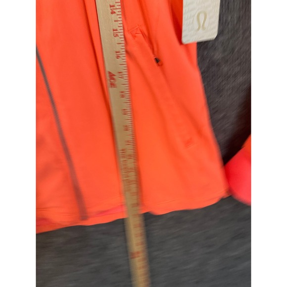 NWT Lululemon Hooded Jacket Neon Orange VELI Run Packable Hood LW4I78S 8 - Picture 4 of 8
